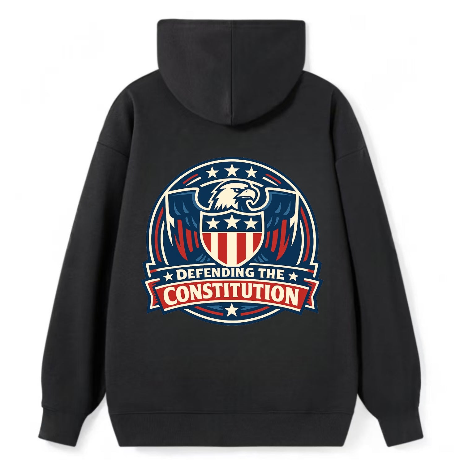 Defend Constitution - Classic Pullover Hoodie - Black