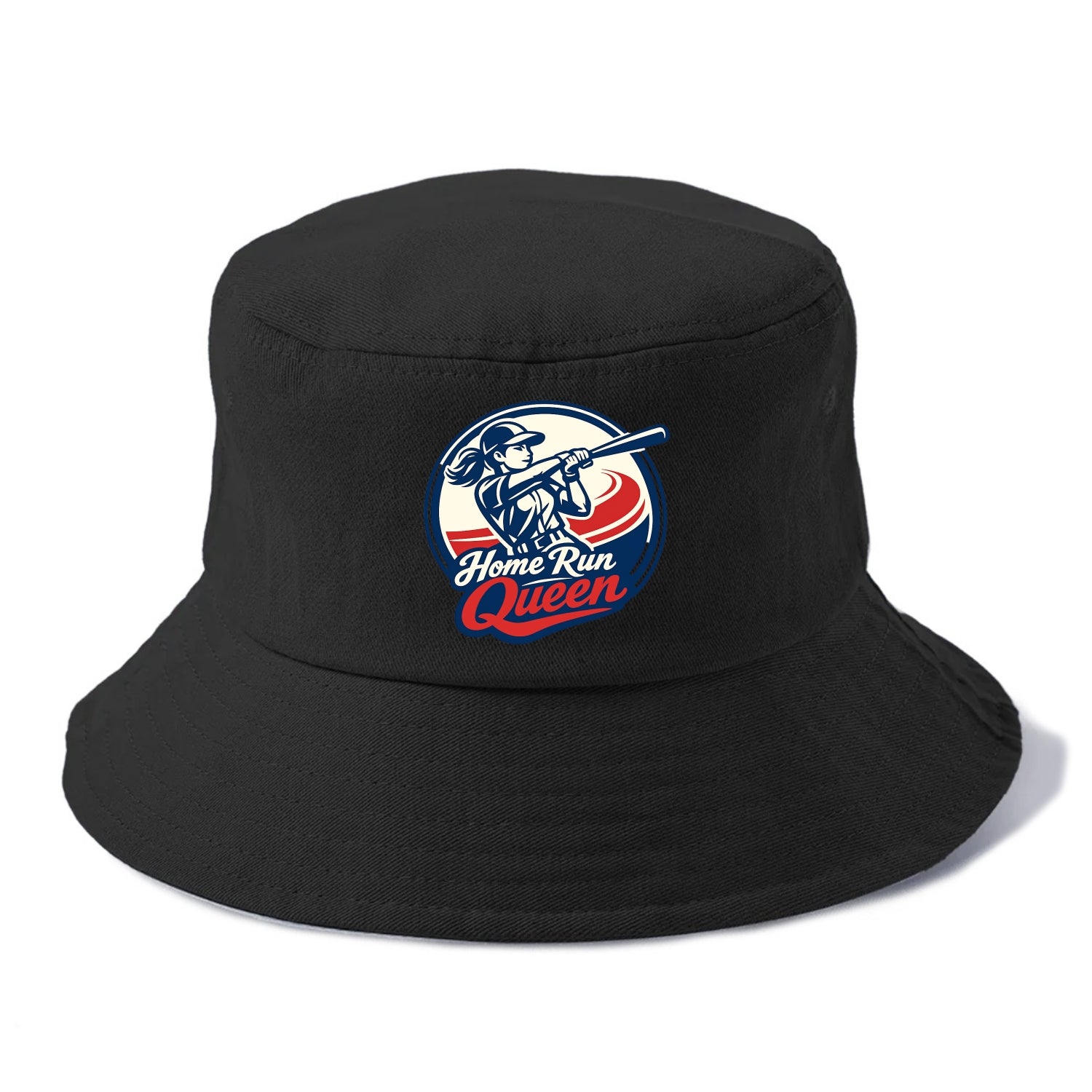 Feminine Power at Bat - Bucket Hat - Black