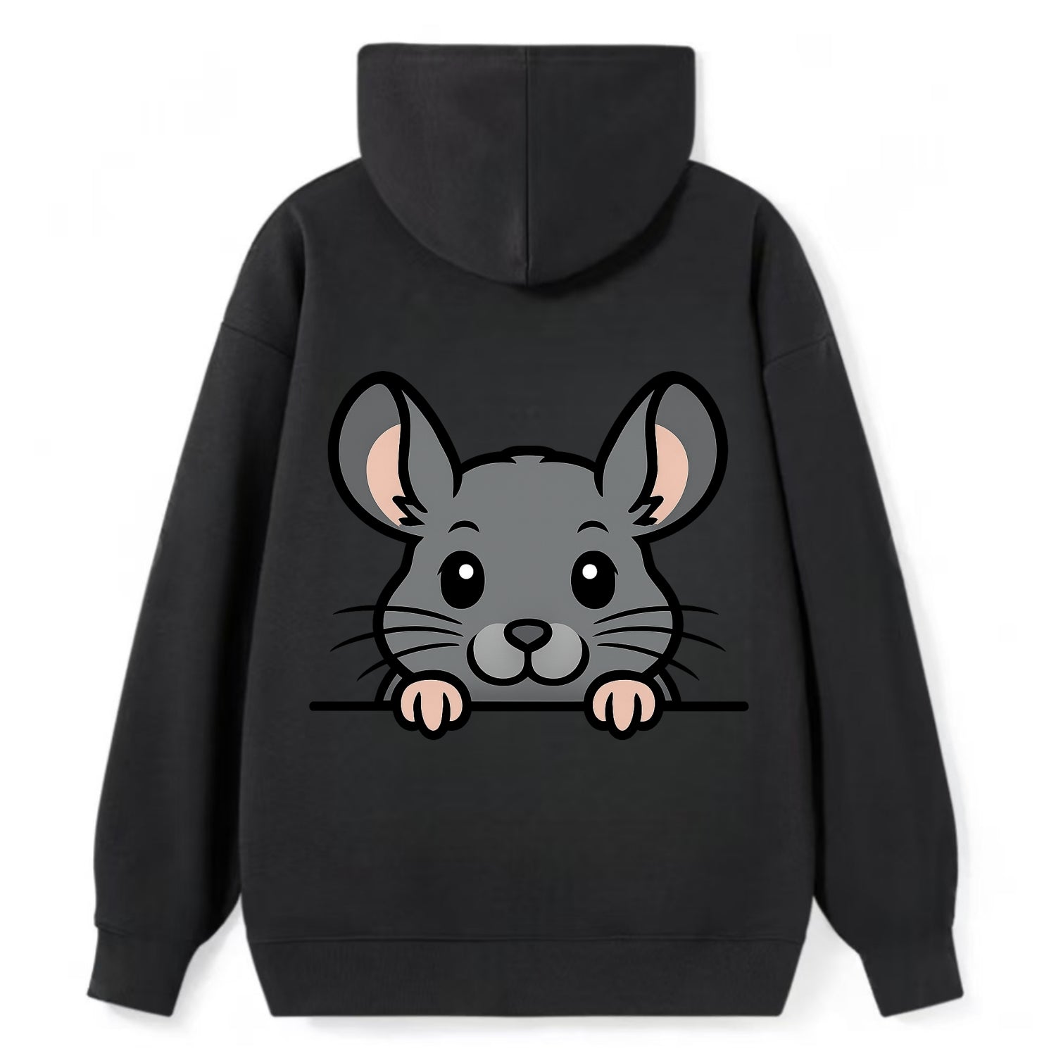 Chinchilla  - Classic Pullover Hoodie - Black