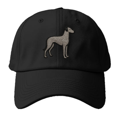 Scottish Deerhound - Trendy hound silhou - Baseball Cap - Black