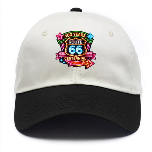 CENTENNIAL BADGE | 100 Years celebration emblem | 1926-2026 dates | Anniversary - Two Tone Cap