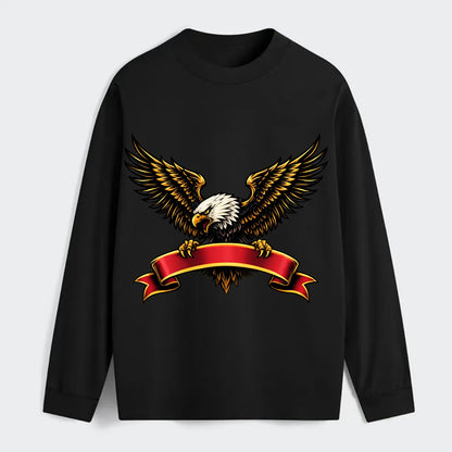 Eagle Banner - Classic Long Sleeve Shirt - Black