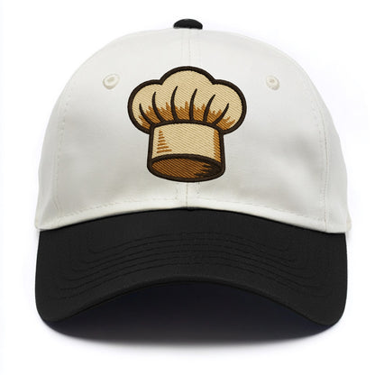 Chef Hat  - Two Tone Cap - Black