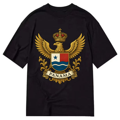 Panama Heritage Badge  - Classic T-shirt - Black