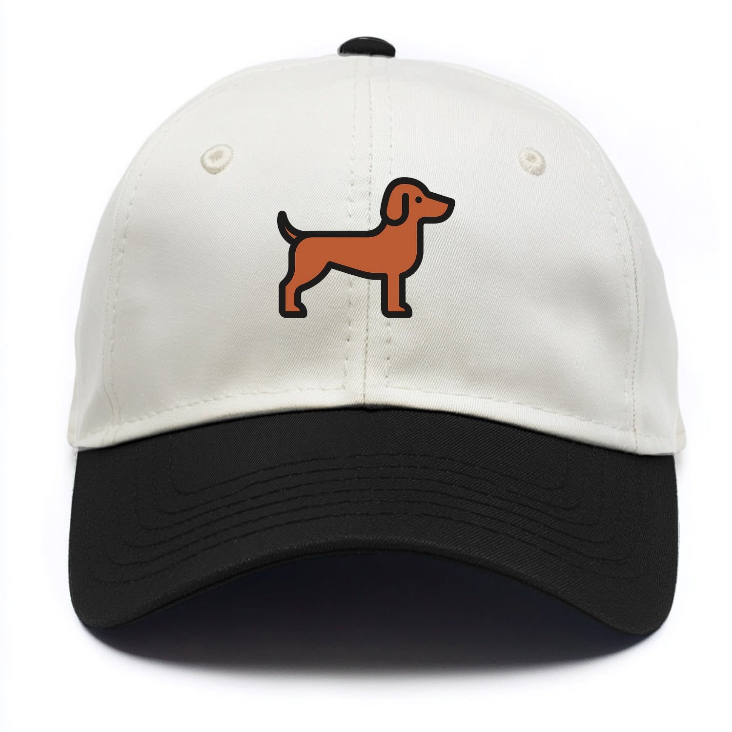 Vizsla - Rust colored flat side profile - Two Tone Cap - Black