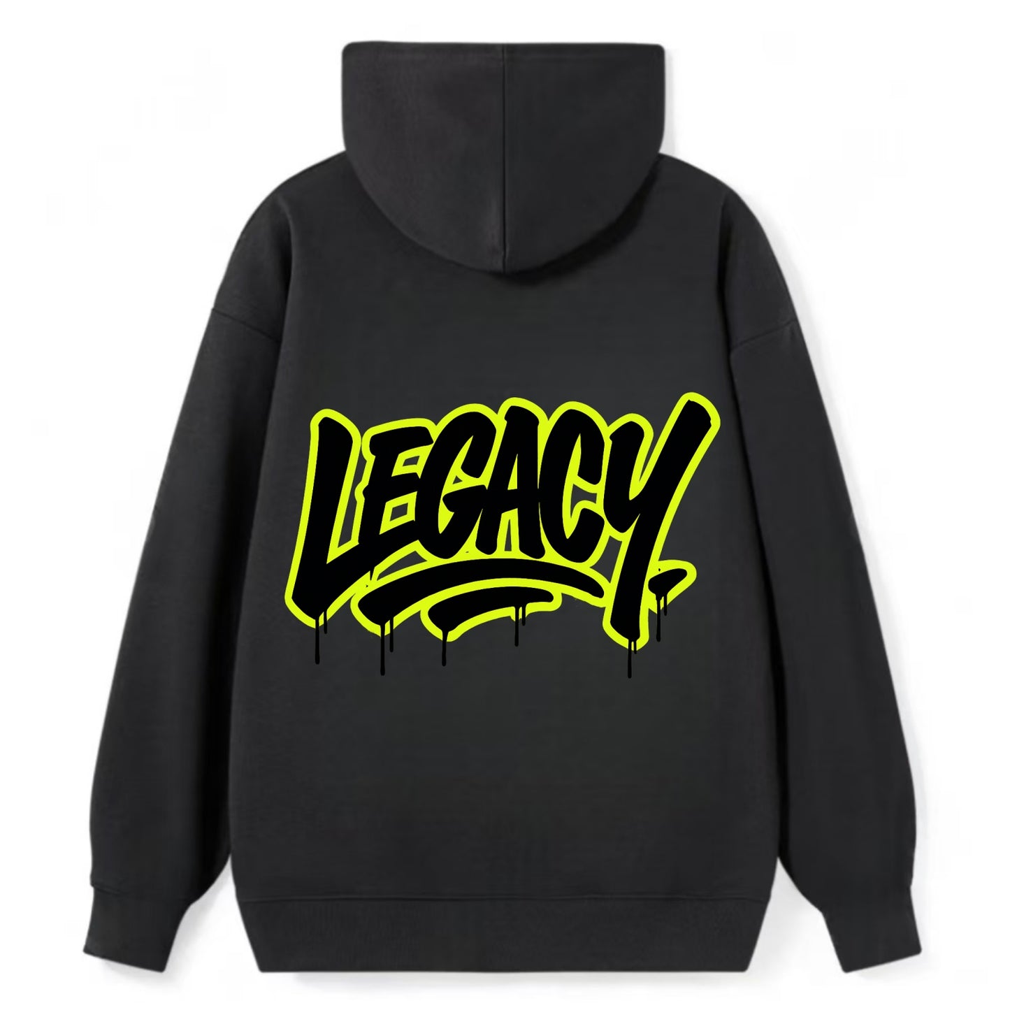 Bold typography design - "LEGACY" - what you leave behind, lasting impact - Classic Pullover Hoodie - Black
