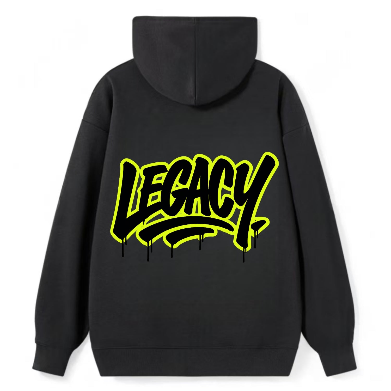 Bold typography design - "LEGACY" - what you leave behind, lasting impact - Classic Pullover Hoodie - Black