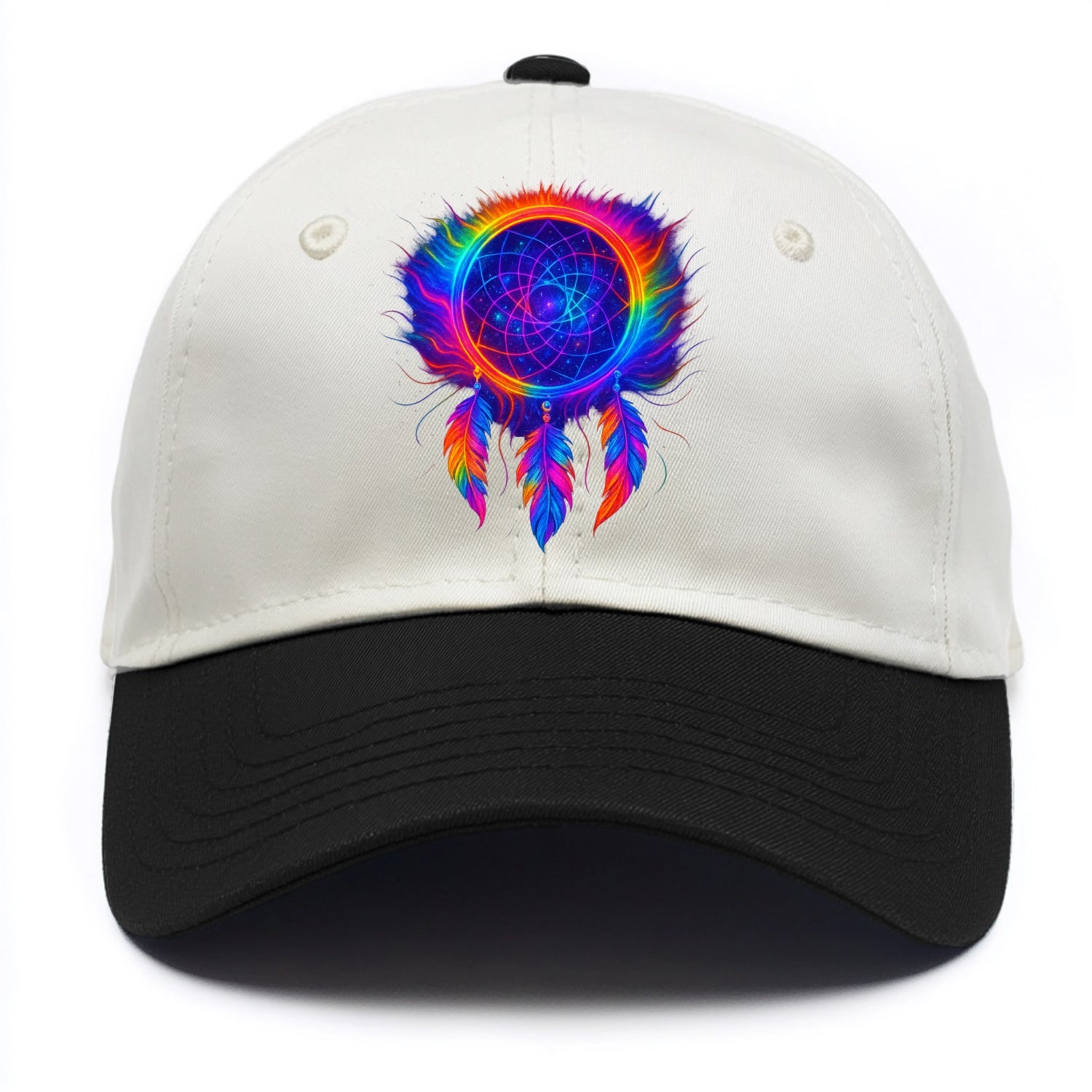 Dream Catcher Universe - Cosmic dreamcat - Two Tone Cap - Black