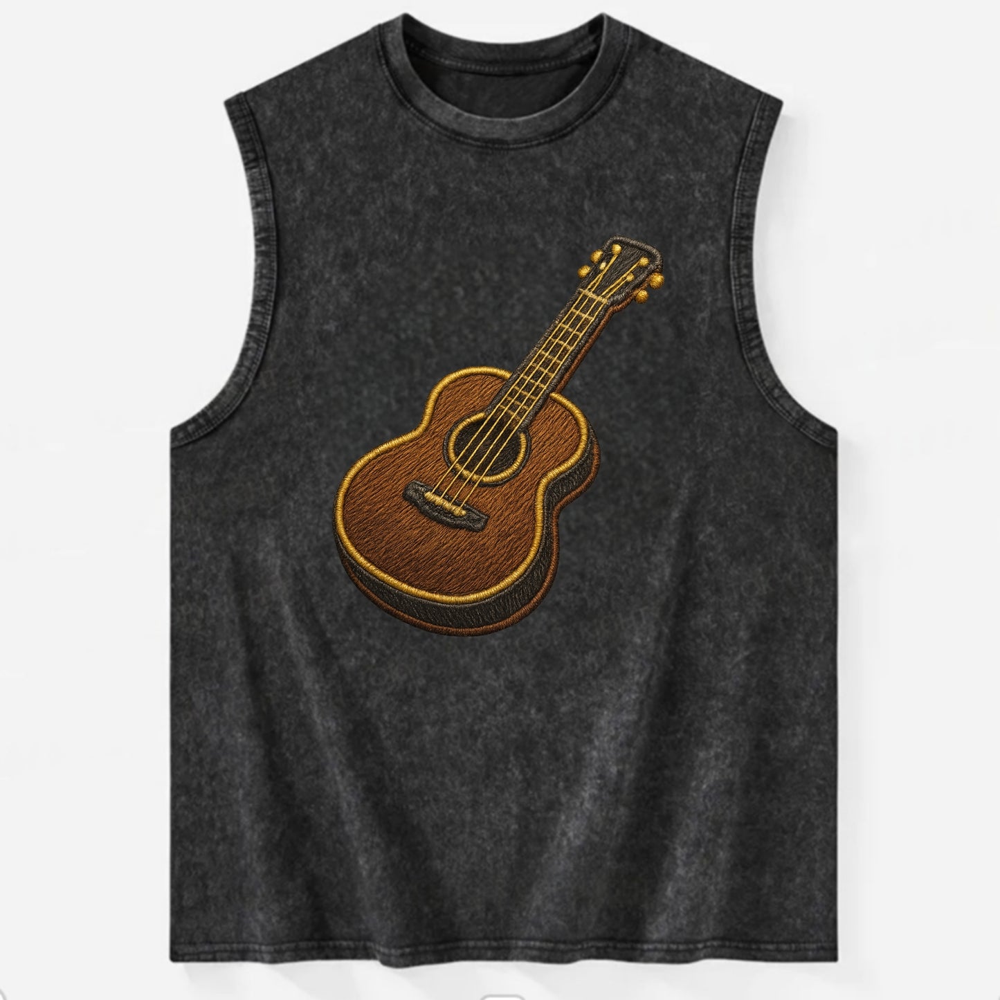 Vintage Guitar  - Vintage Washed Tank - Black