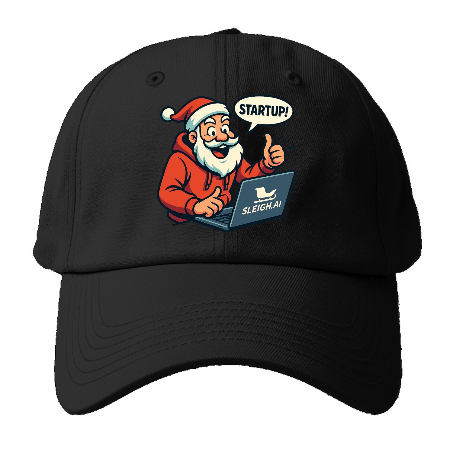 Santa Tech Startup CEO - Baseball Cap - Black
