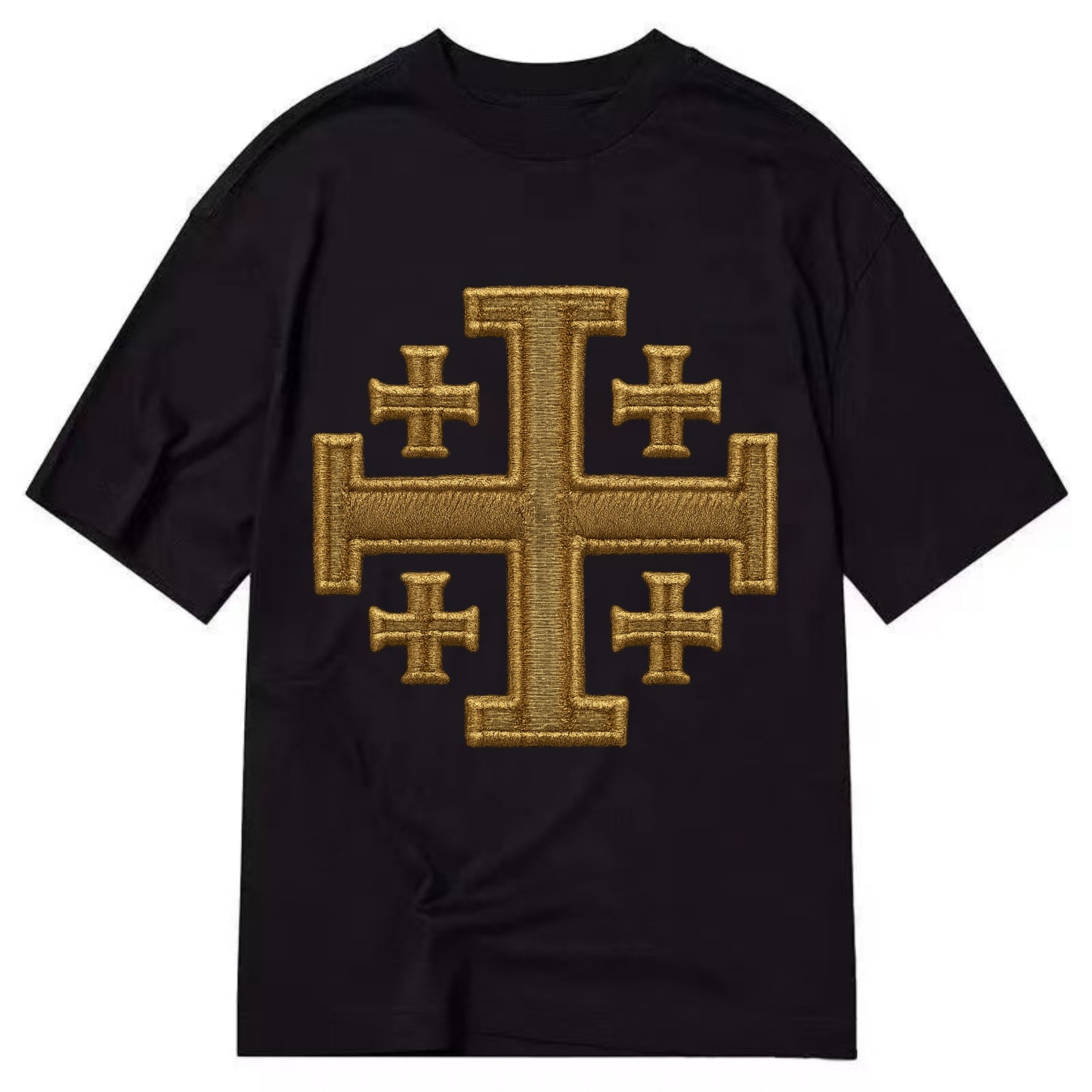 Jerusalem Cross  - Classic T-shirt - Black