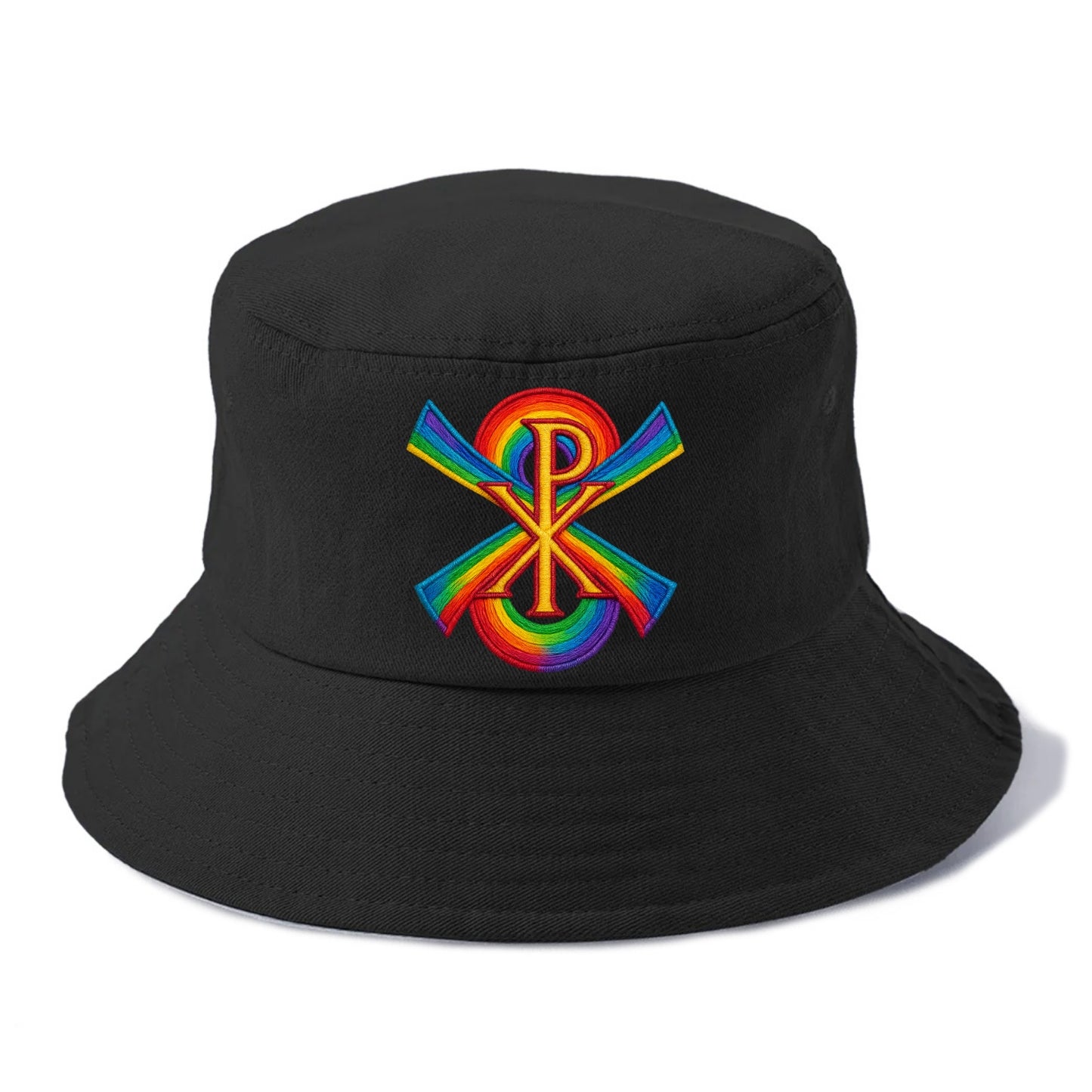 Chi Rho  - Bucket Hat - Black