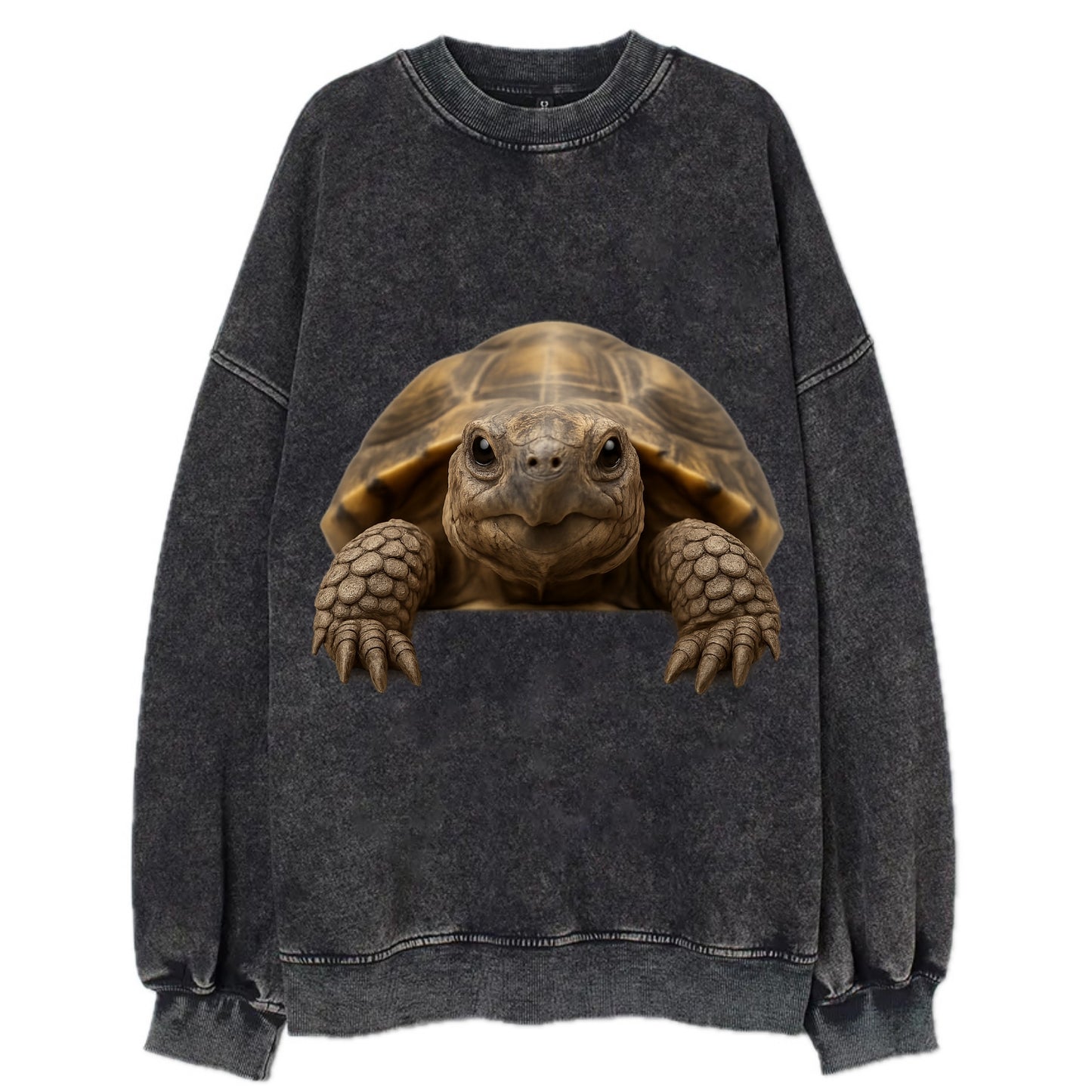 Tortoise  - Vintage Sweatshirt - Black