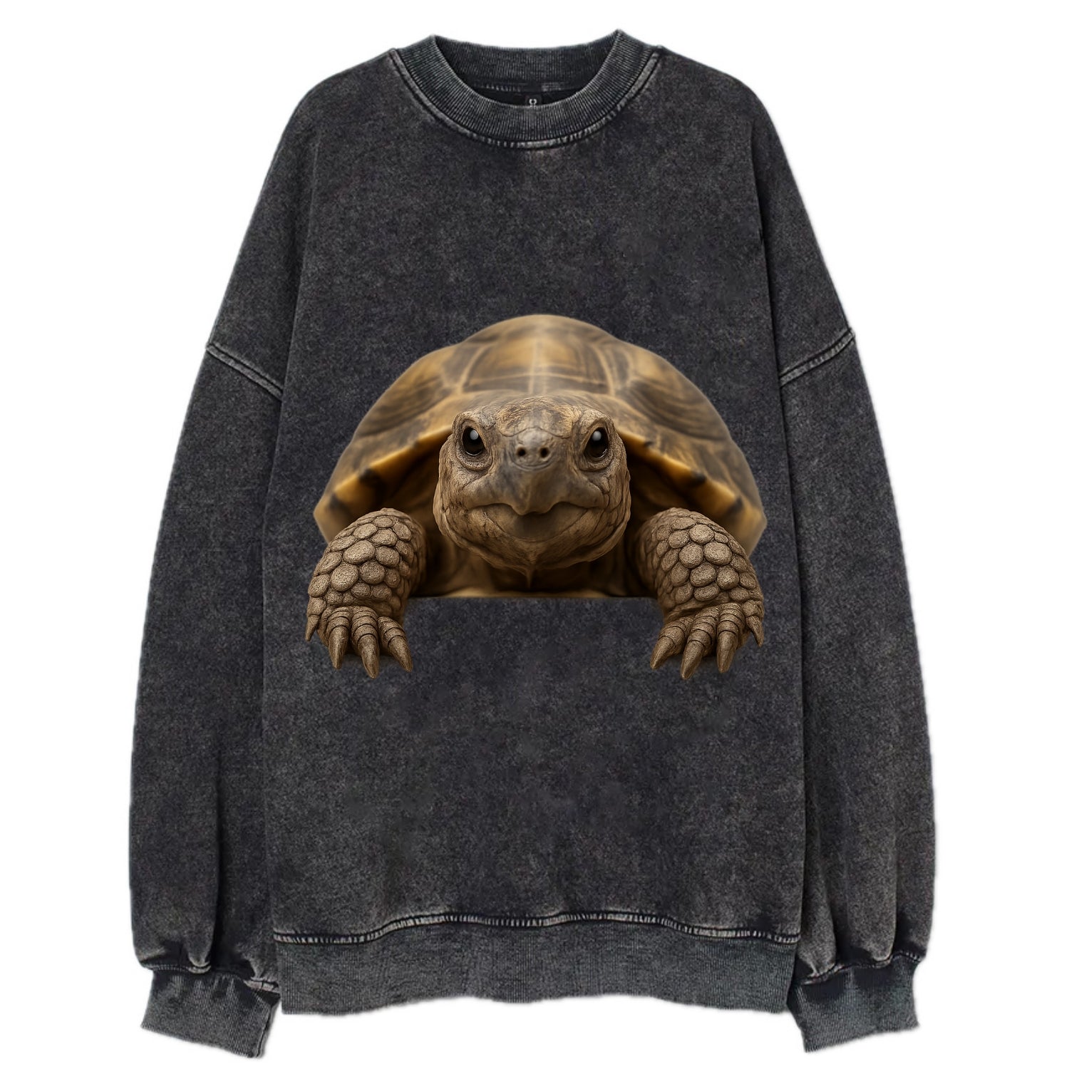 Tortoise  - Vintage Sweatshirt - Black