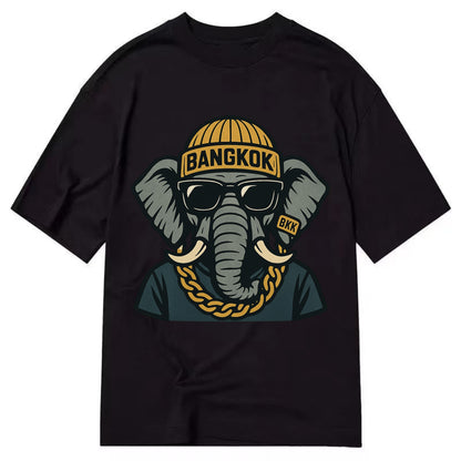 Bangkok Elephant - Classic T-shirt - Black