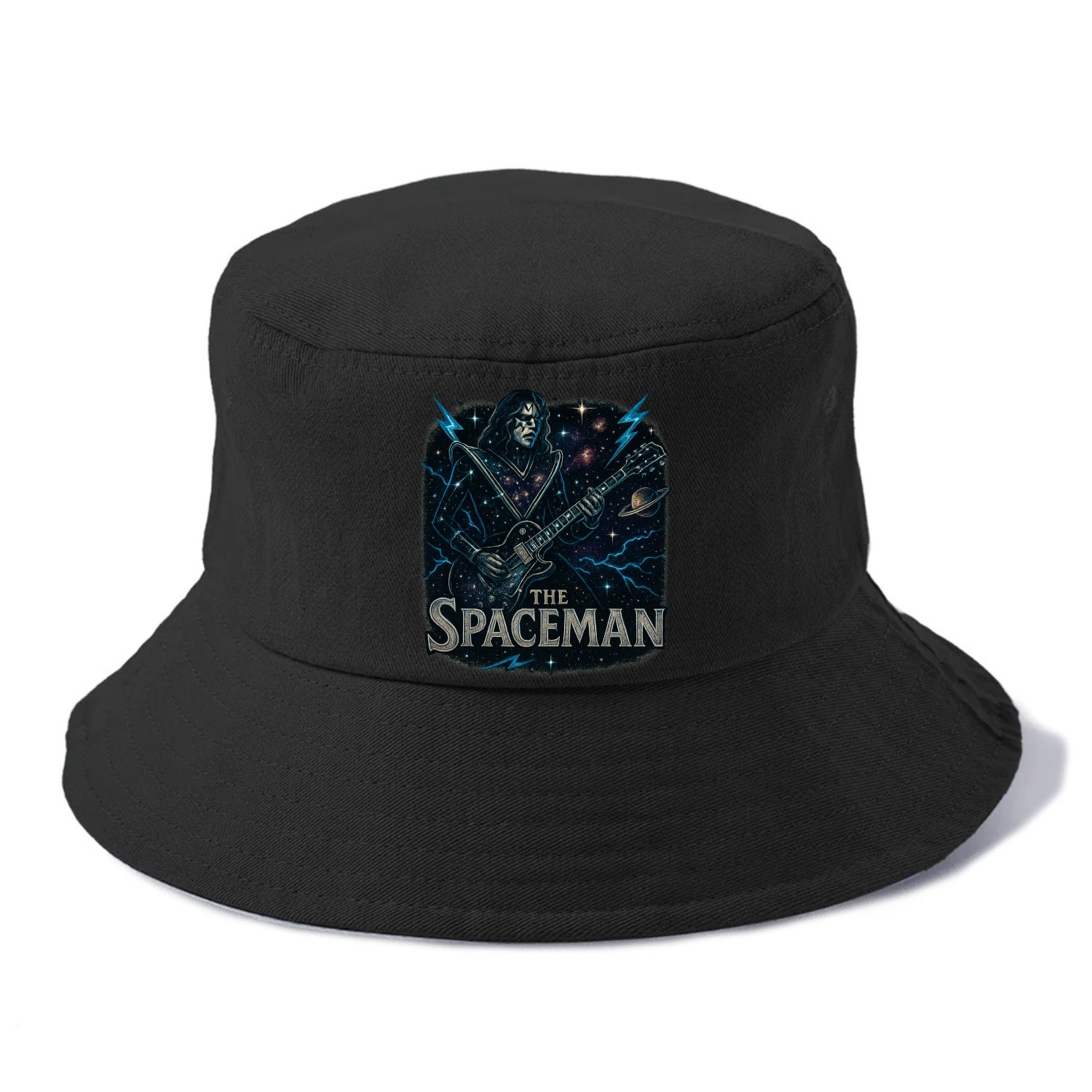 Spaceman Constellation - Bucket Hat - Black