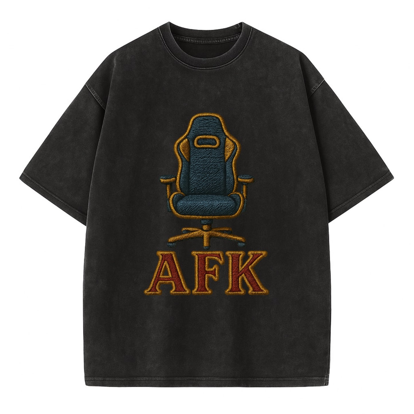 AFK   - Vintage T-shirt - Black