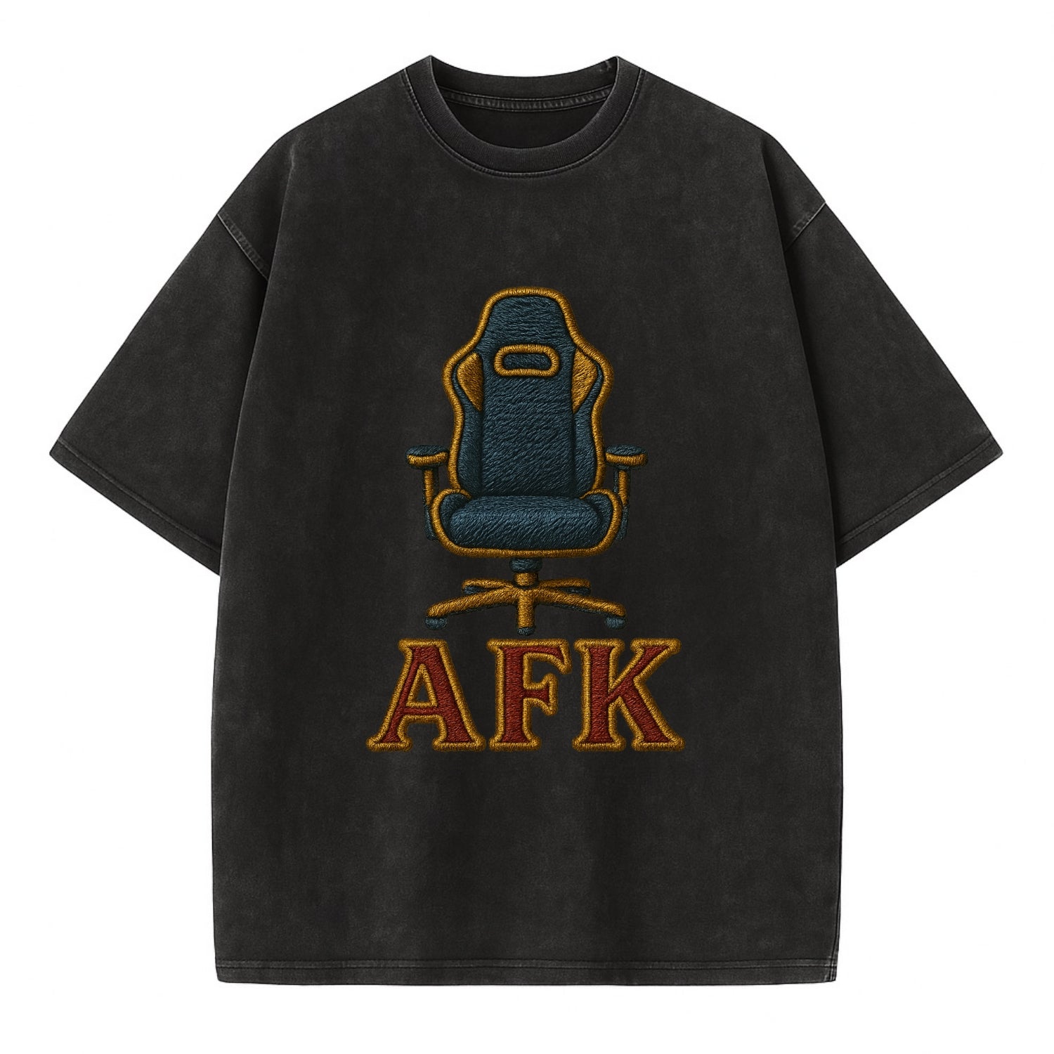 AFK   - Vintage T-shirt - Black