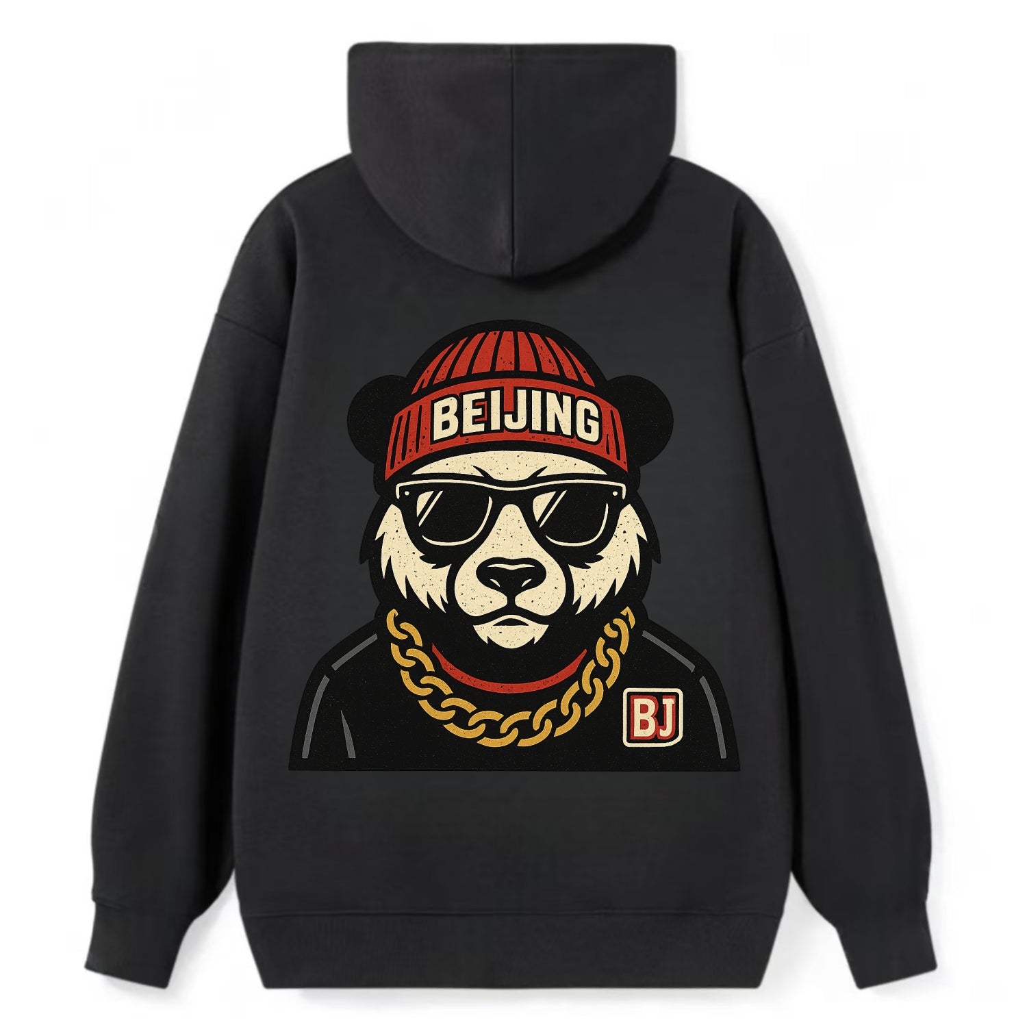 Beijing Panda - Classic Pullover Hoodie - Black