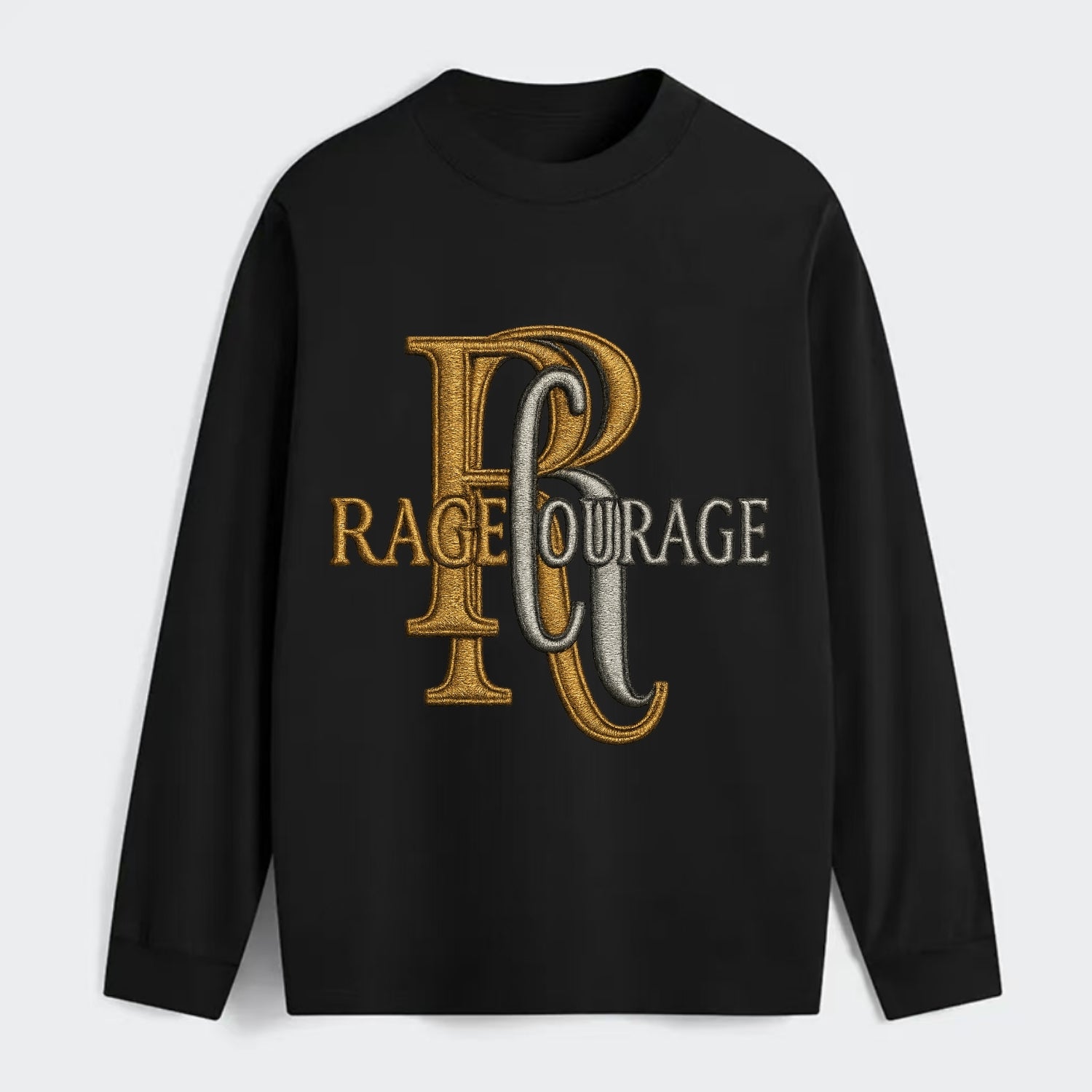 RAGE;COURAGE MODE Warrior Green Hat - Classic Long Sleeve Shirt - Black