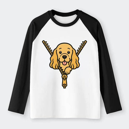 Cocker Spaniel - Raglan Long Sleeve T-Shirt