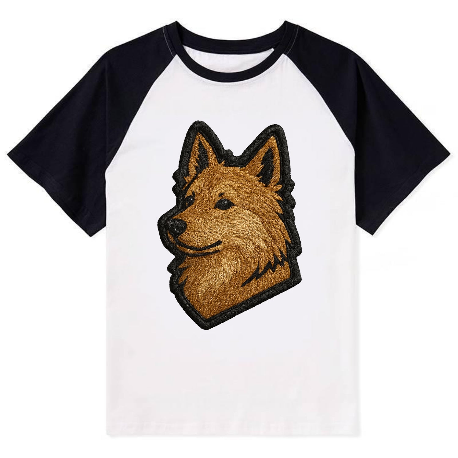 Icelandic Sheepdog - Trendy Iceland spit - Contrast Raglan T-shirt - Black