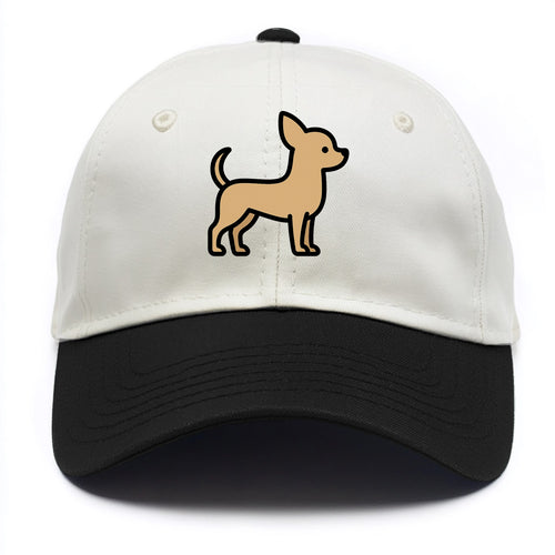 Chihuahua - Tan smooth coat flat side profile - Two Tone Cap