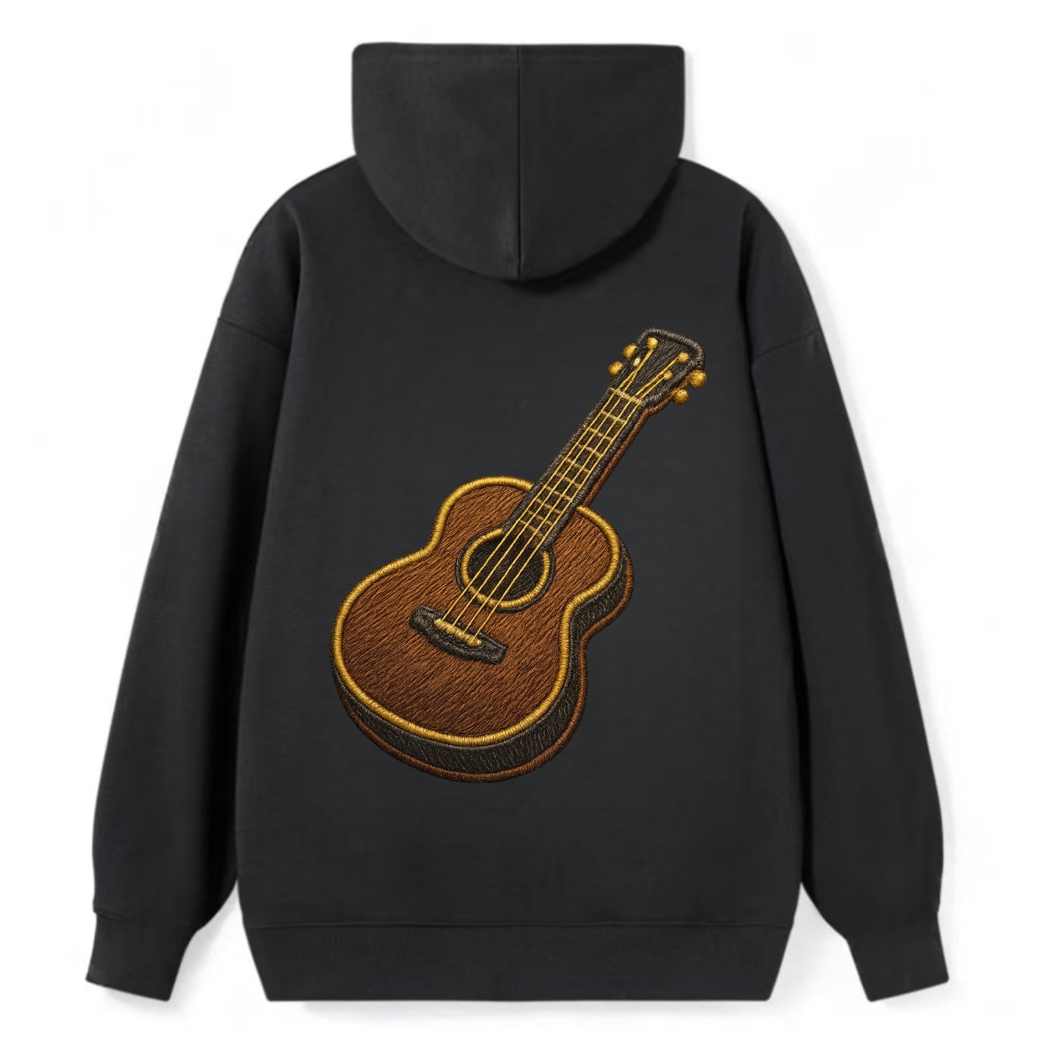 Vintage Guitar  - Classic Pullover Hoodie - Black