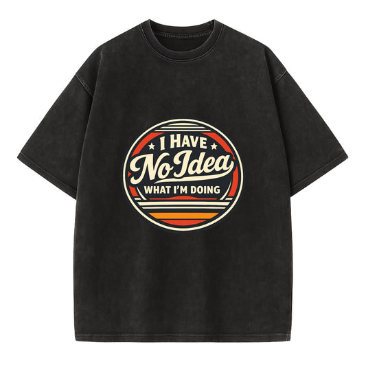 Confidently Clueless Emblem - Vintage T-shirt - Black