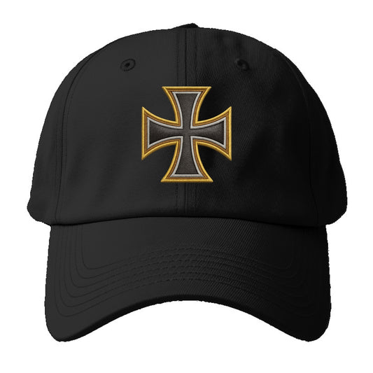 Teutonic Cross  - Baseball Cap For Big Heads - Black