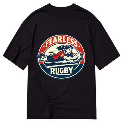 Fearless Try Scorer Emblem - Classic T-shirt - Black