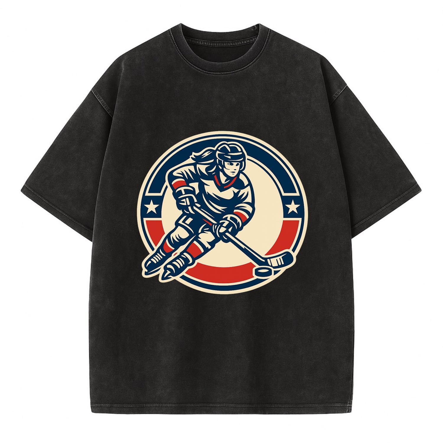 Fearless Ice Warrior - Vintage T-shirt - Black