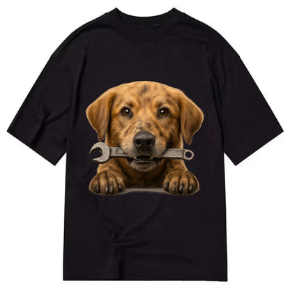 Mechanic Dog  - Classic T-shirt - Black