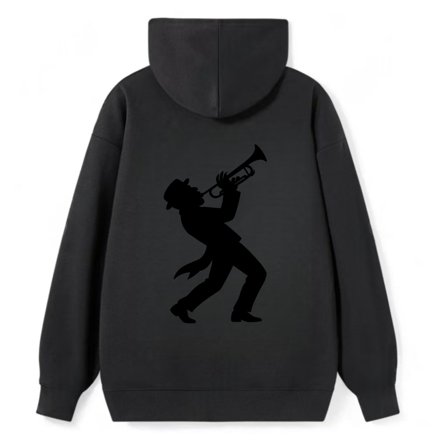 Trumpet player hitting high note - Classic Pullover Hoodie - Black
