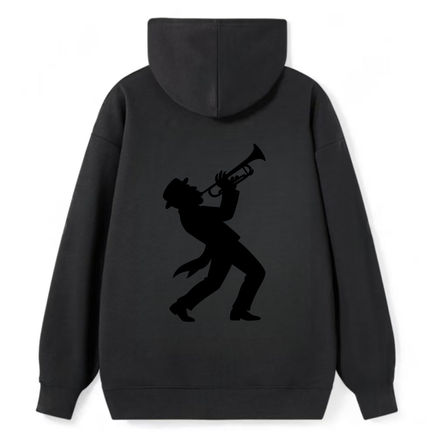 Trumpet player hitting high note - Classic Pullover Hoodie - Black