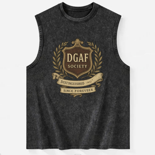 Official membership card design - DGAF Society - Distinguished Members Since - Vintage Washed Tank