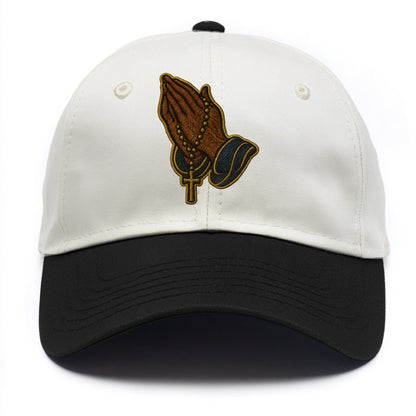 Praying Hands  - Two Tone Cap - Black