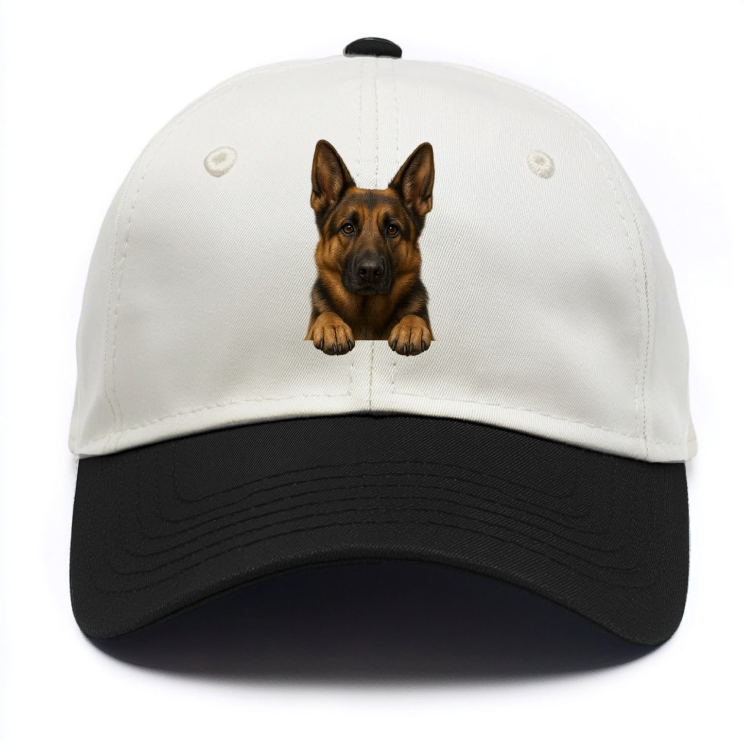 German Shepherd  - Two Tone Cap - Black