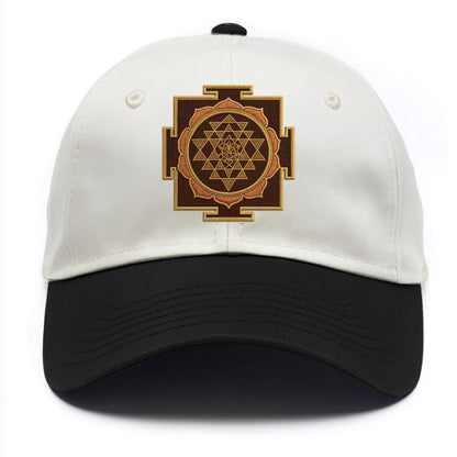 Sri Yantra  - Two Tone Cap - Black