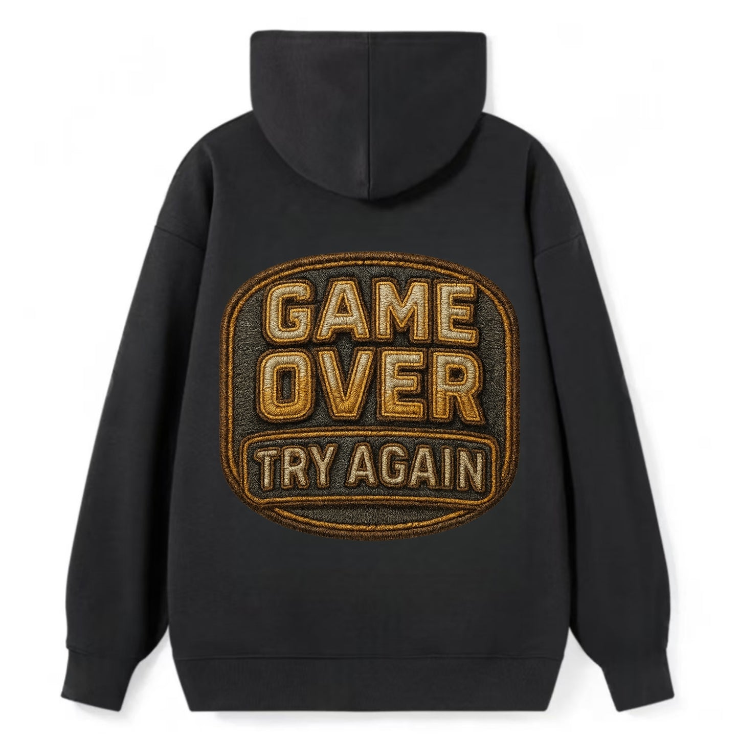 Game Over Try Again  - Classic Pullover Hoodie - Black