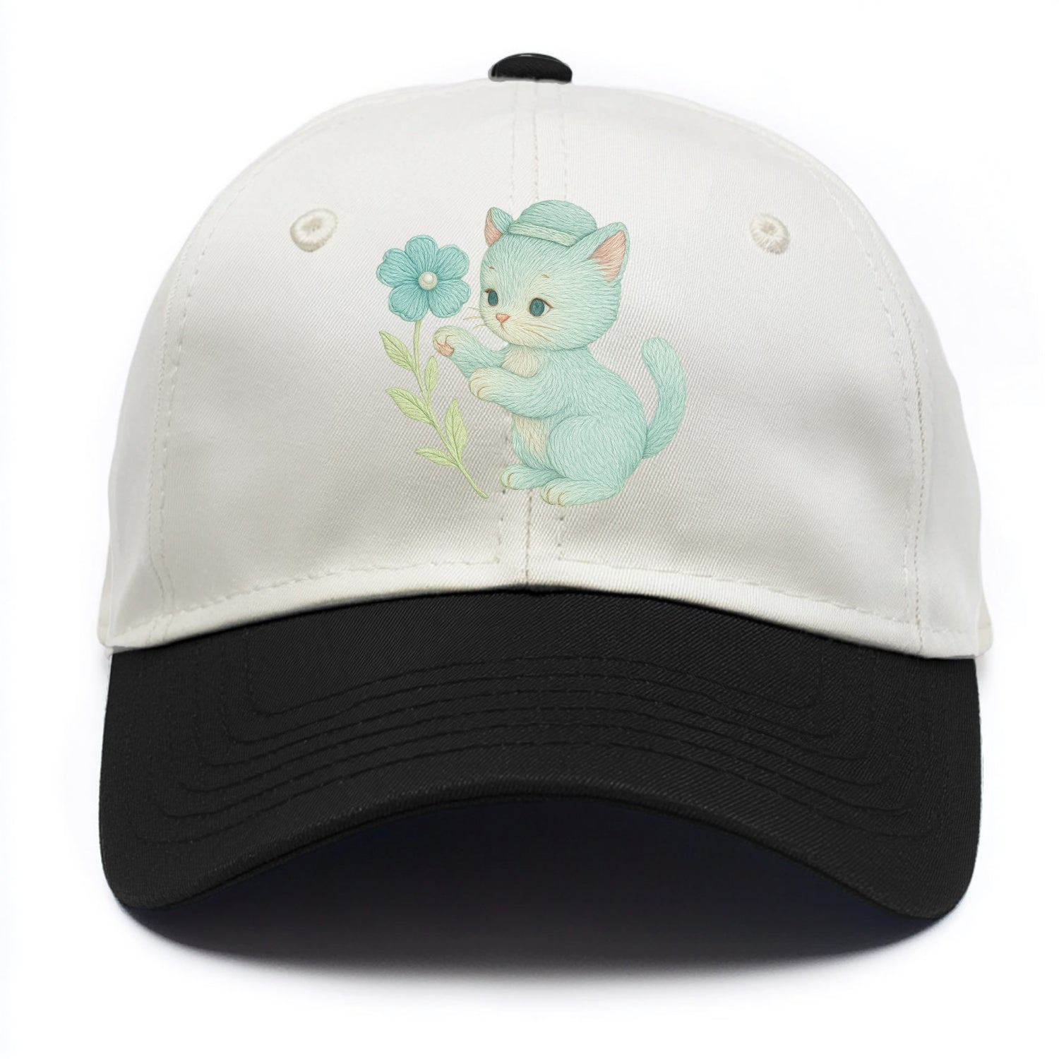 Aqua Kitten - Two Tone Cap - Black