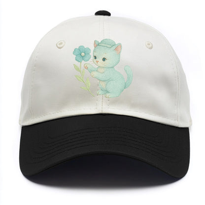 Aqua Kitten - Two Tone Cap - Black