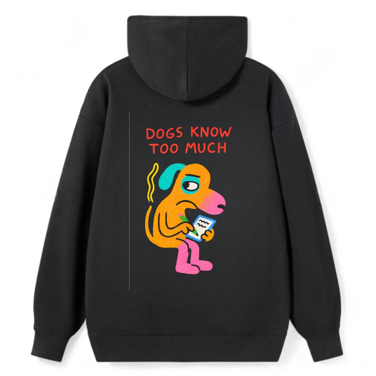 CATS OWN YOU | Cat on throne pointing down - Classic Pullover Hoodie - Black