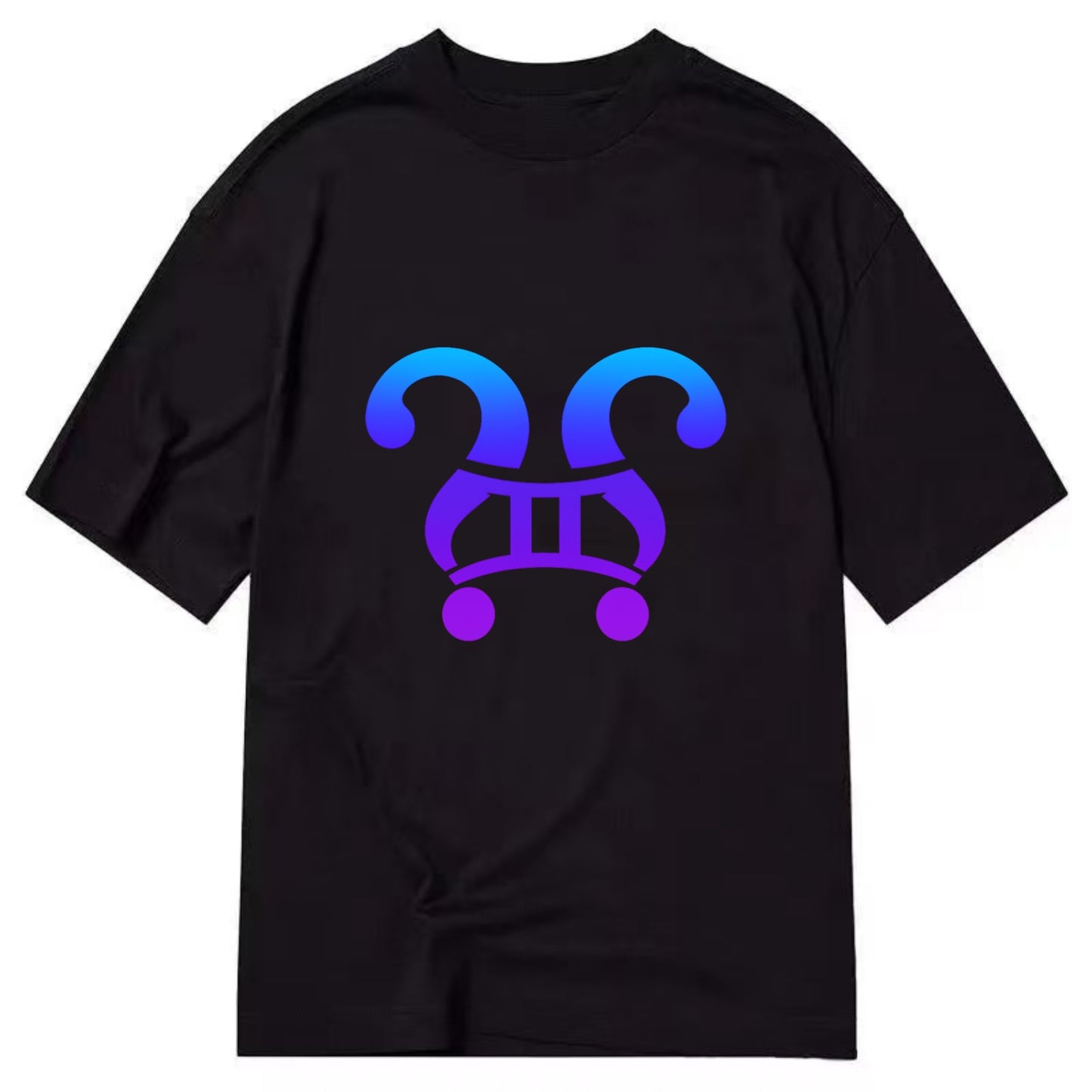 CURIOUS TWINS | Twin question marks | Endless curiosity | Seeking answers | - Classic T-shirt - Black