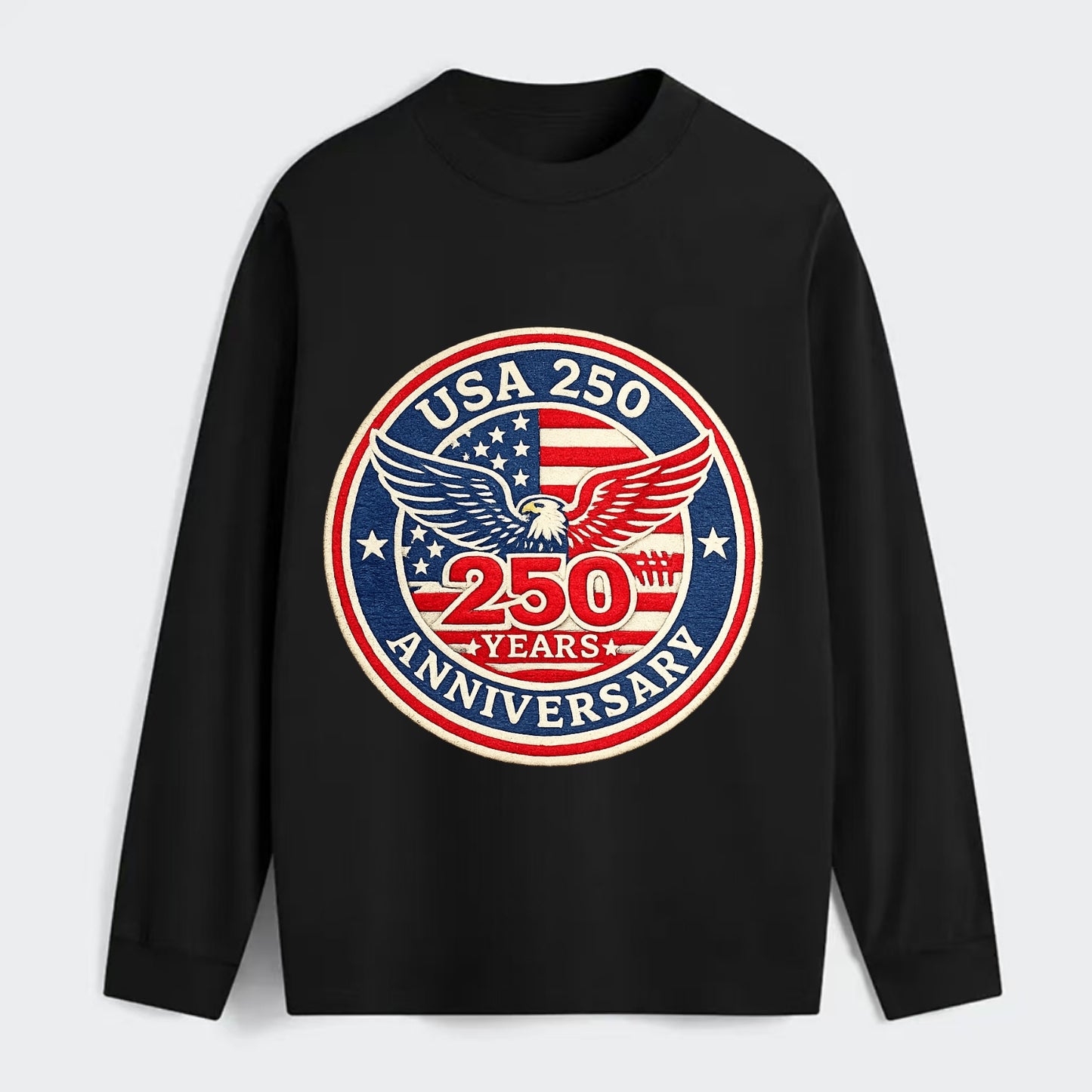 Usa 250th Anniversary Eagle - Classic Long Sleeve Shirt - Black