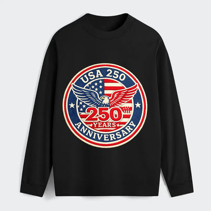 Usa 250th Anniversary Eagle - Classic Long Sleeve Shirt - Black