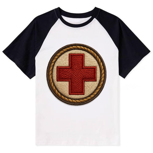 Medical Cross  - Contrast Raglan T-shirt