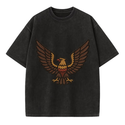 Eagle Wings  - Vintage T-shirt - Black