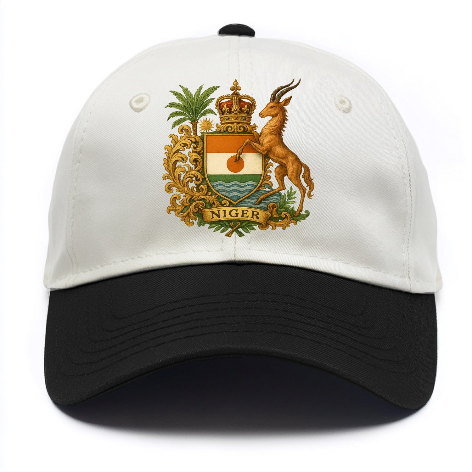 Niger Heritage Badge  - Two Tone Cap - Black
