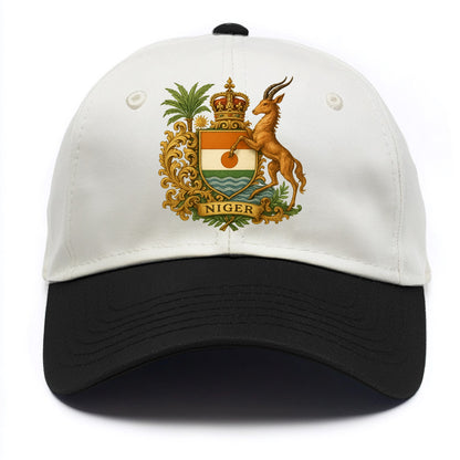 Niger Heritage Badge  - Two Tone Cap - Black